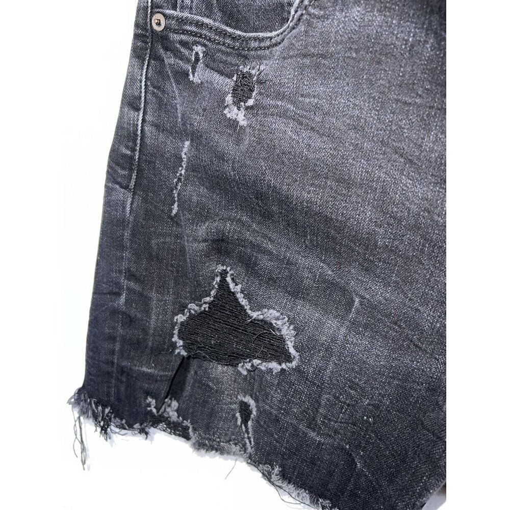 American Eagle Shorts Distressed Flex Size 34 Black Cut-offs Stretchy M - Picture 6 of 10